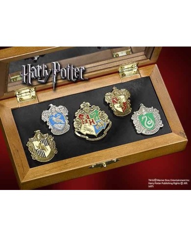 Harry Potter 5 Chapas Collección Casas de Hogwarts