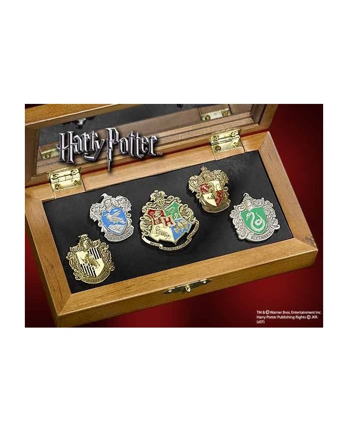 Harry Potter 5 Chapas Collección Casas de Hogwarts