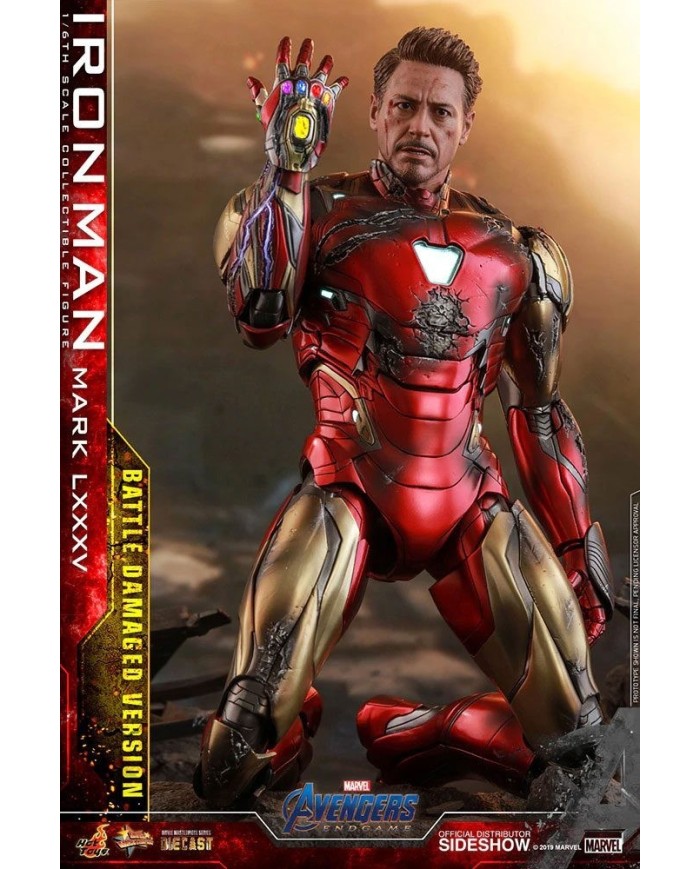 Iron Man Mark LXXXV Battle Damaged Ver. Vengadores: Endgame Figura MMS Diecast 1/6