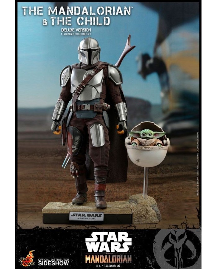 The Mandalorian & The Child Deluxe Star Wars The Mandalorian Pack de 2 Figuras